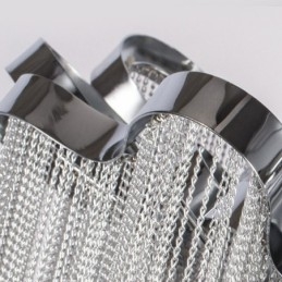 Tassels Lysekrone Designer Taklampe Sølvgullfarge