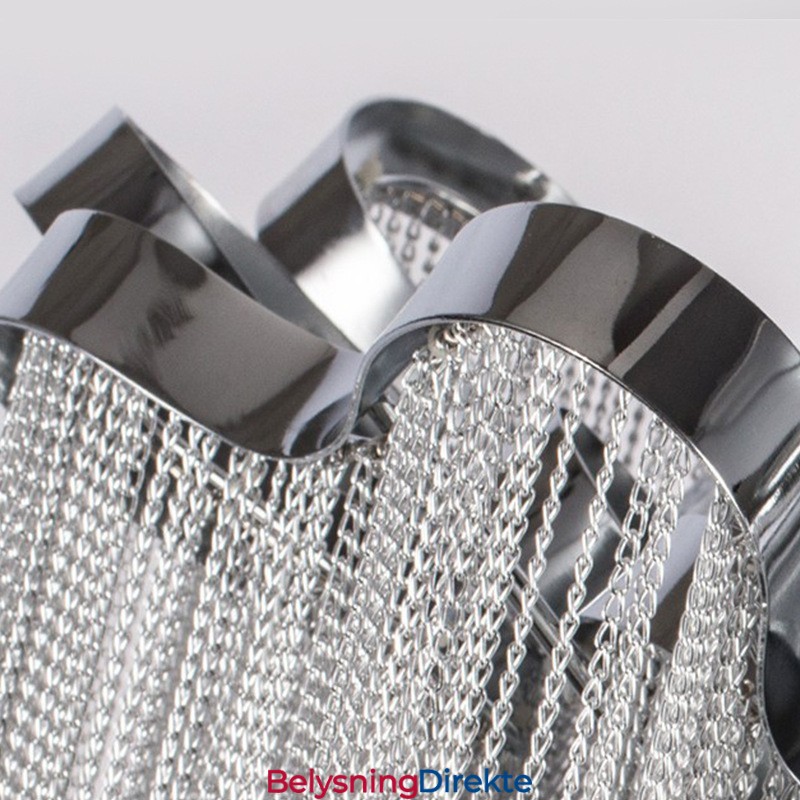 Tassels Lysekrone Designer Taklampe Sølvgullfarge