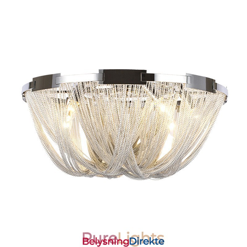 Tassels Lysekrone Designer Taklampe Sølvgullfarge