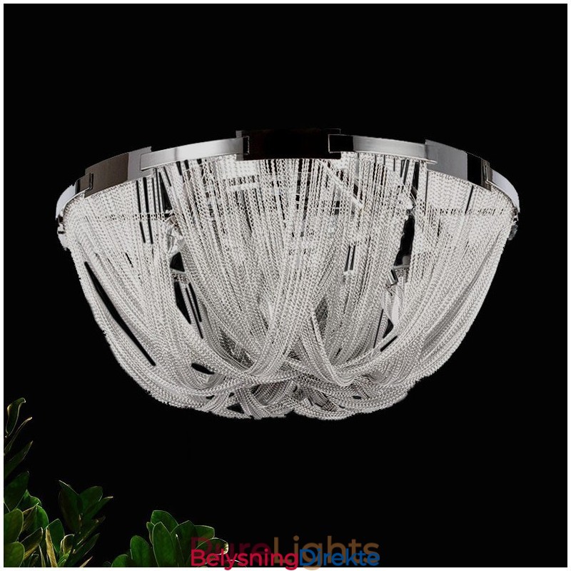 Tassels Lysekrone Designer Taklampe Sølvgullfarge