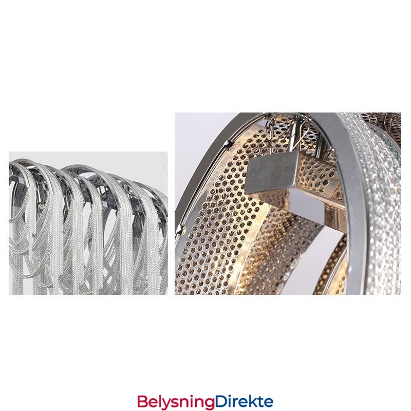 Tassels Lysekrone Designer Anhengslampe Sølvgullfarge