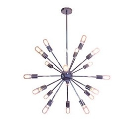 Lysekrone Moderne Globe Stue Anheng Spisestue Shopping Butikk Natt Metall Krom