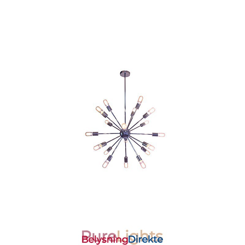 Lysekrone Moderne Globe Stue Anheng Spisestue Shopping Butikk Natt Metall Krom