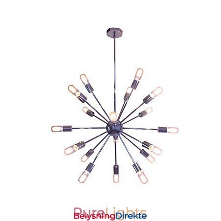 Lysekrone Moderne Globe Stue Anheng Spisestue Shopping Butikk Natt Metall Krom