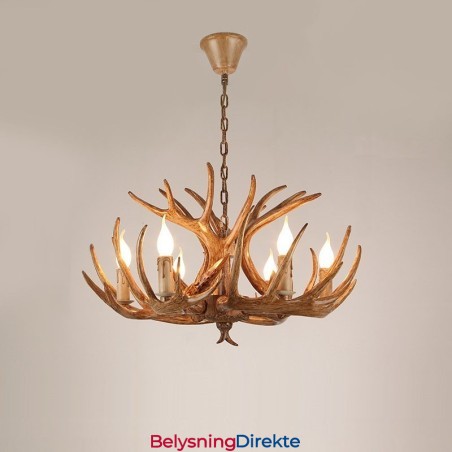 Rustikk, Kunstnerisk, Retro, Antikk Lysekrone Med 6 Lys