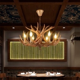 Rustikk, Kunstnerisk, Retro, Antikk Lysekrone Med 6 Lys