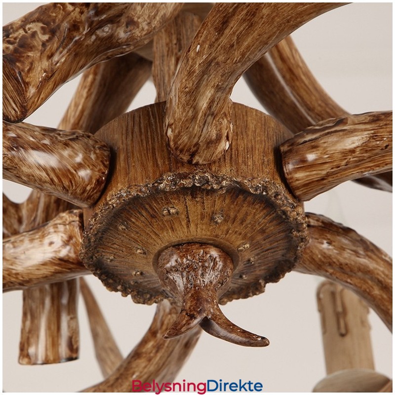 Rustikk, Kunstnerisk, Retro, Antikk Lysekrone Med 6 Lys