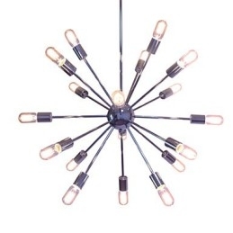 Lysekrone Moderne Globe Stue Anheng Spisestue Shopping Butikk Natt Metall Krom