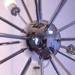 Lysekrone Moderne Globe Stue Anheng Spisestue Shopping Butikk Natt Metall Krom