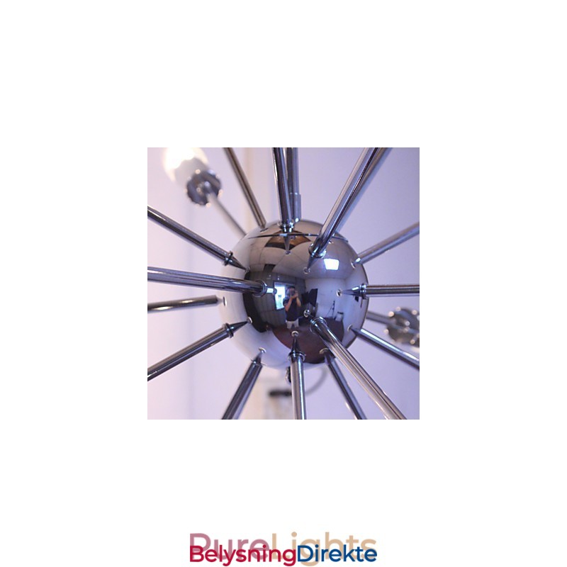 Lysekrone Moderne Globe Stue Anheng Spisestue Shopping Butikk Natt Metall Krom