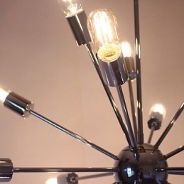 Lysekrone Moderne Globe Stue Anheng Spisestue Shopping Butikk Natt Metall Krom