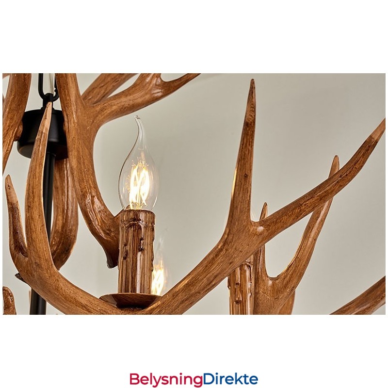 Rustikk, Kunstnerisk, Retro, Antikk Lysekrone Med 6 Lys