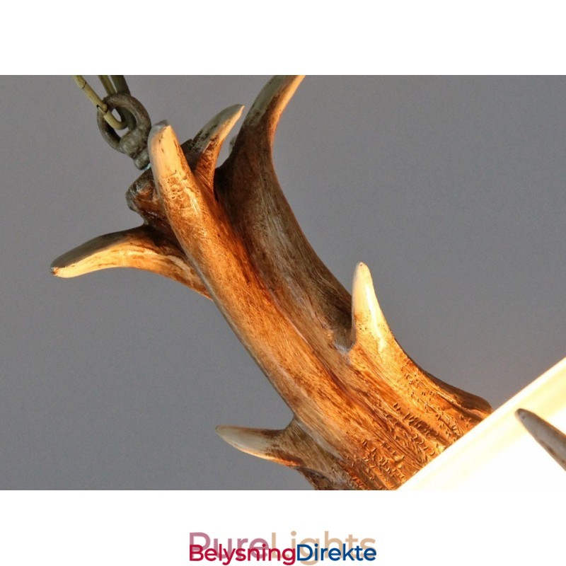 Rustikk, Kunstnerisk Retro Antikk Pendellampe Med Glassskjerm, Én Lyskilde