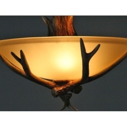 Rustikk, Kunstnerisk Retro Antikk Pendellampe Med Glassskjerm, Én Lyskilde