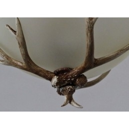 Rustikk, Kunstnerisk Retro Antikk Pendellampe Med Glassskjerm, Én Lyskilde