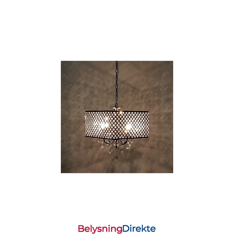 Tradisjonell Klassisk Krystallmaling Metalllysekrone