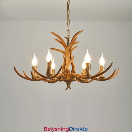 Rustikk, Kunstnerisk, Retro, Antikk Lysekrone Med 6 Lys