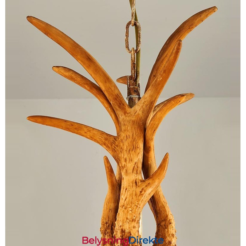 8 Lys Rustikk Kunstnerisk Retro Gevir Antikk Lysekrone