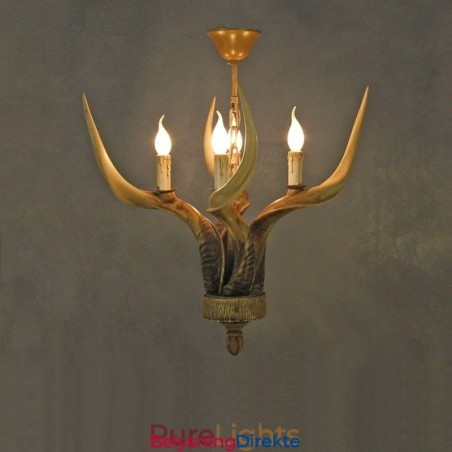 Rustikk Kunstnerisk Retro Antikk Lysekrone Med 4 Lys