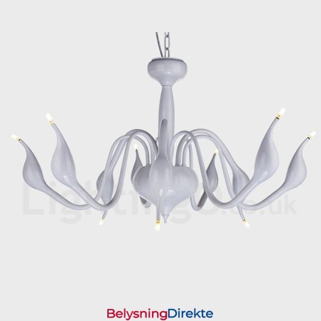 9 Lys Moderne Samtidskunstnerisk Galvanisert Metalllysekrone