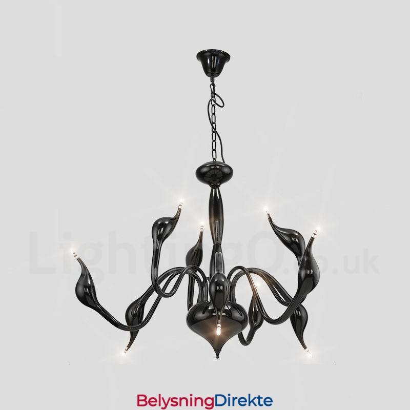 9 Lys Moderne Samtidskunstnerisk Galvanisert Metalllysekrone