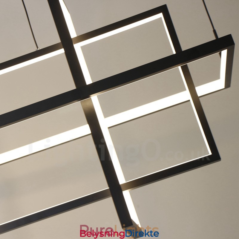 Dimmbar Pendellampe Moderne Design Fire Rektangler