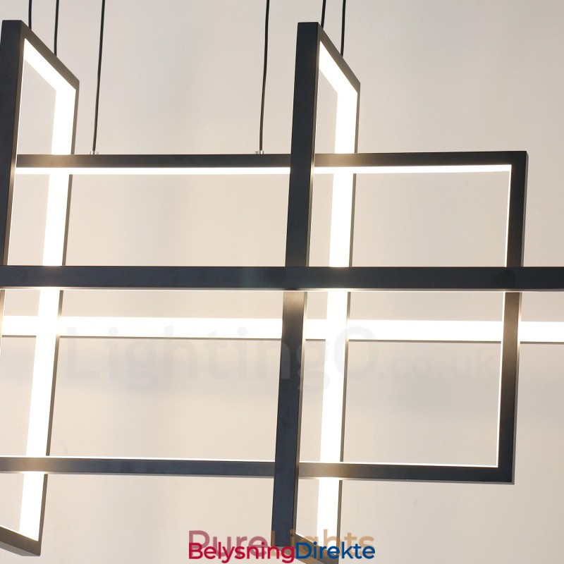 Dimmbar Pendellampe Moderne Design Fire Rektangler