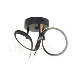 Triac-Bryter, Dimbar, Svart, Moderne, Samtidskunst, Nordisk Stil, Innfelt, Rund Taklampe