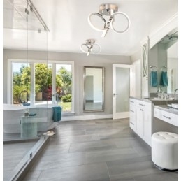 Triac-Bryter Dimbar Krom Moderne Samtidskunst Nordisk Stil Innfelt Rund Taklampe