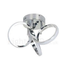 Triac-Bryter Dimbar Krom Moderne Samtidskunst Nordisk Stil Innfelt Rund Taklampe