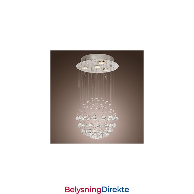 Luksuriøs Moderne Krystalllysekrone Med 4 Lys