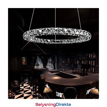 Krystall Pendellampe Moderne Enkel D40Cm Tre Sider K9 Krystall Innendørs Taklamper Lampearmaturer