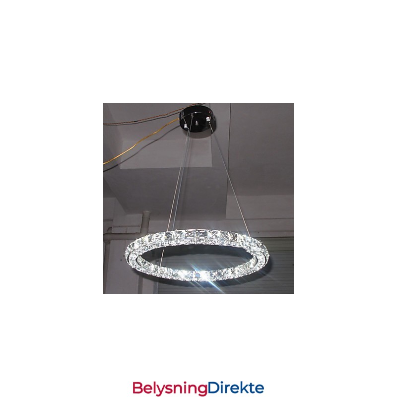 Krystall Pendellampe Moderne Enkel D40Cm Tre Sider K9 Krystall Innendørs Taklamper Lampearmaturer