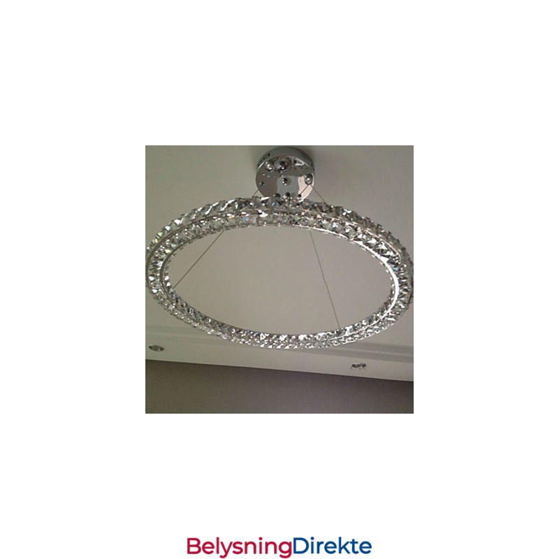 Krystall Pendellampe Moderne Enkel D40Cm Tre Sider K9 Krystall Innendørs Taklamper Lampearmaturer