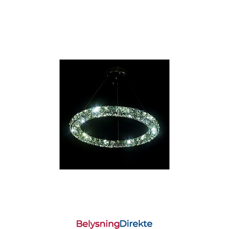 Krystall Pendellampe Moderne Enkel D40Cm Tre Sider K9 Krystall Innendørs Taklamper Lampearmaturer