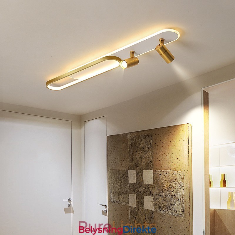 Nordisk Lang Stripe Taklys Med Lys