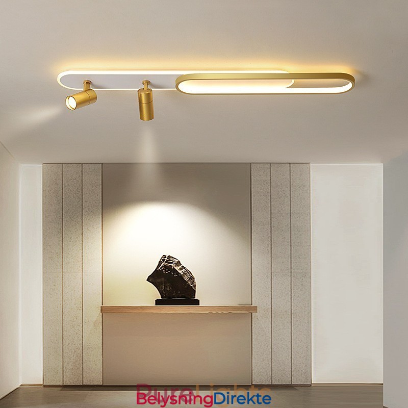 Nordisk Lang Stripe Taklys Med Lys