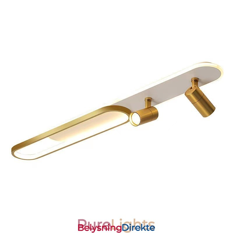 Nordisk Lang Stripe Taklys Med Lys