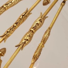 Luksuriøs Fransk Krystalllysekrone I Kobber, Spisestuelampe