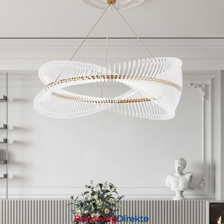 Postmoderne Stripesirkelformet Pendellampe