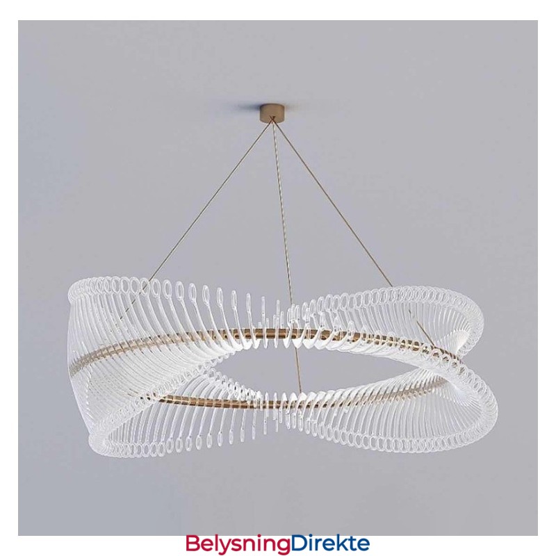 Postmoderne Stripesirkelformet Pendellampe