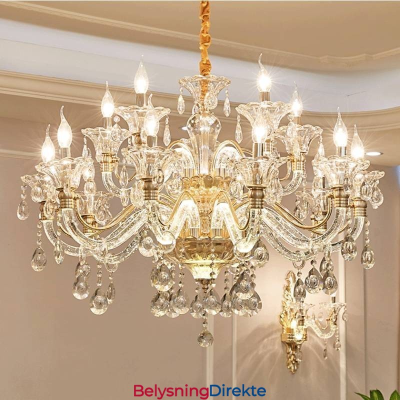Luksuriøs Krystalllysekrone K9 Krystalllysekrone Med Glødende Arm