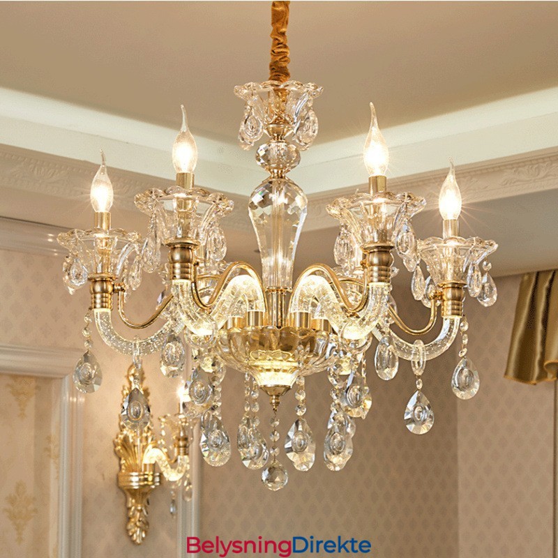 Luksuriøs Krystalllysekrone K9 Krystalllysekrone Med Glødende Arm
