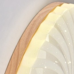 Nordisk Rund, Enkel, Moderne, Heltre Taklampe I Innfelt Tre