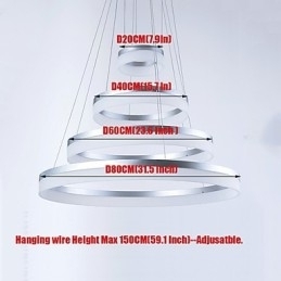 Akryl Lysekrone Ring Anheng Lysarmaturer Med