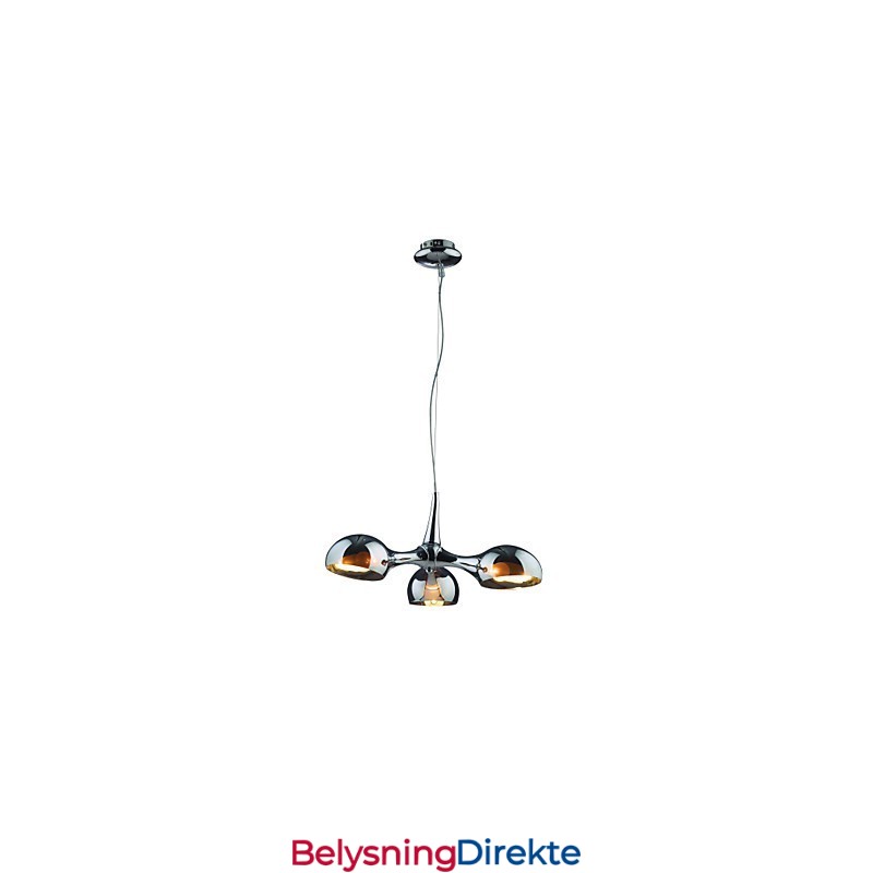 3W Plating Glass Lampeskjerm Enkel Kreativ Lysekrone