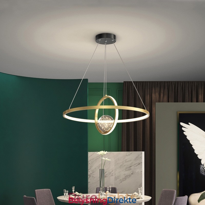 Nordisk Moderne Gullsirkel Pendellampe