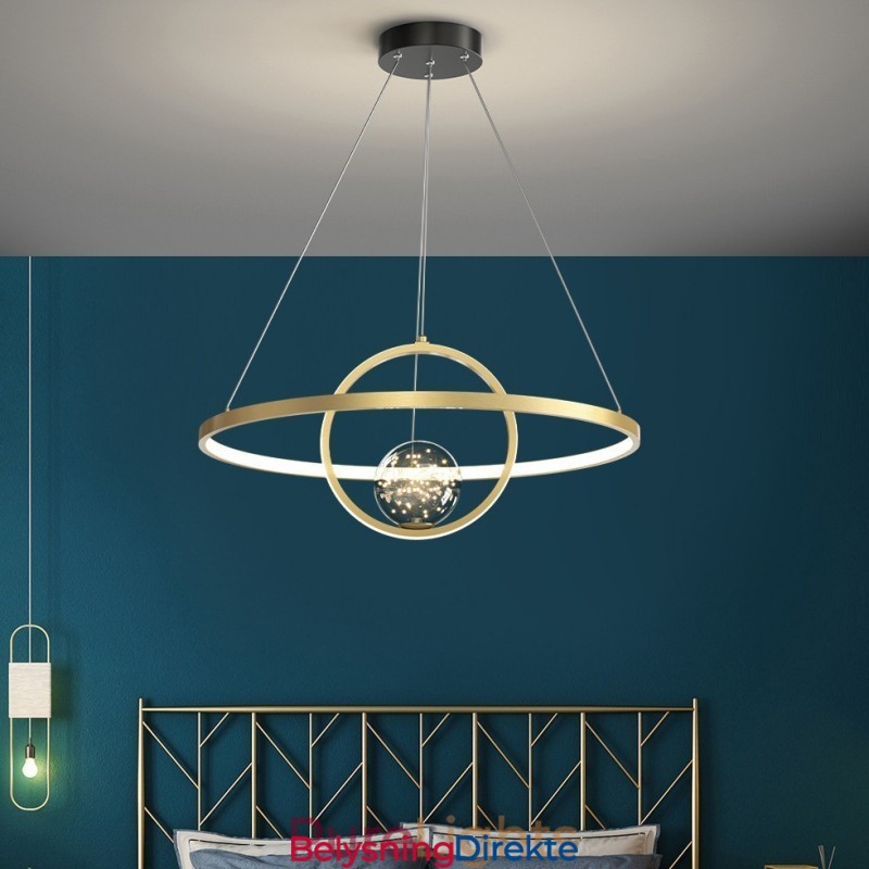 Nordisk Moderne Gullsirkel Pendellampe