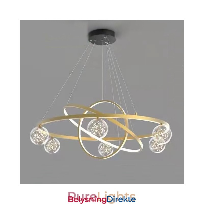 Nordisk Moderne Gullsirkel Pendellampe