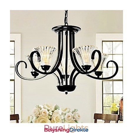 Europeisk Stil Vintage Lysekrone Med 5 Lys Og Hornarm